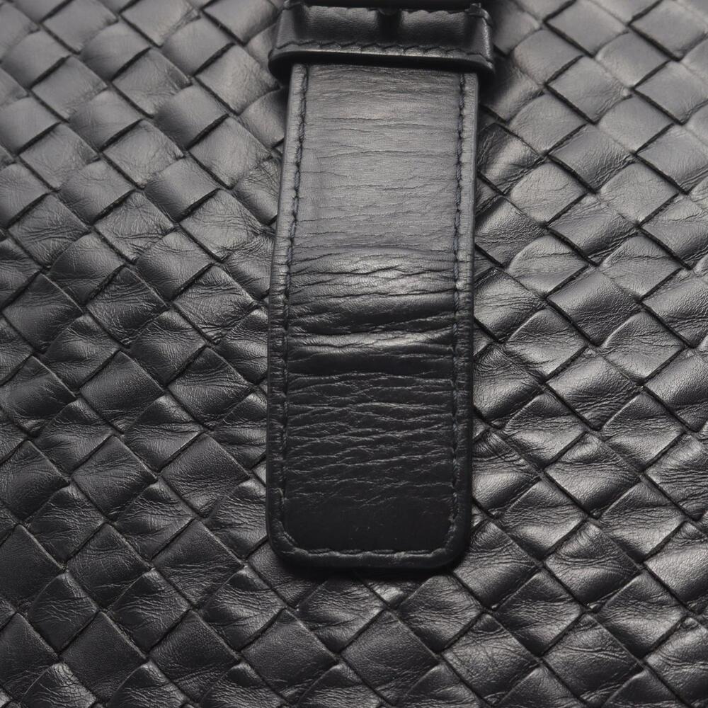 BOTTEGA VENETA Black Leather Intrecciato Tote Bag - Picture 7 of 14